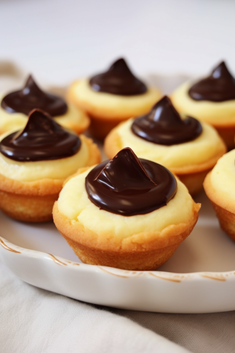 Easy Boston Cream Pie Cookie Bites