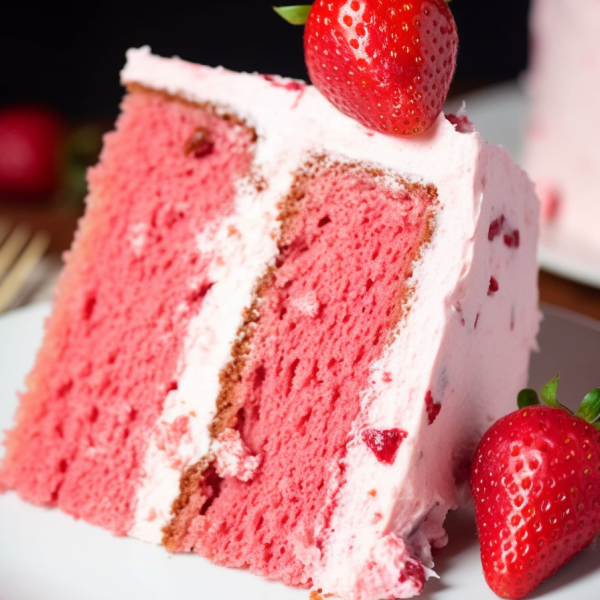 Best Strawberry Cake Ever