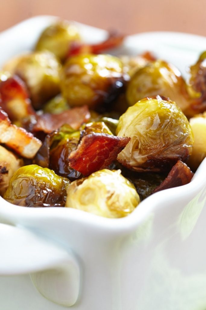 Air Fryer Brussel Sprouts with Bacon