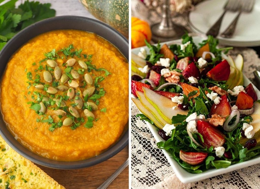 Thanksgiving soup and salad recipes