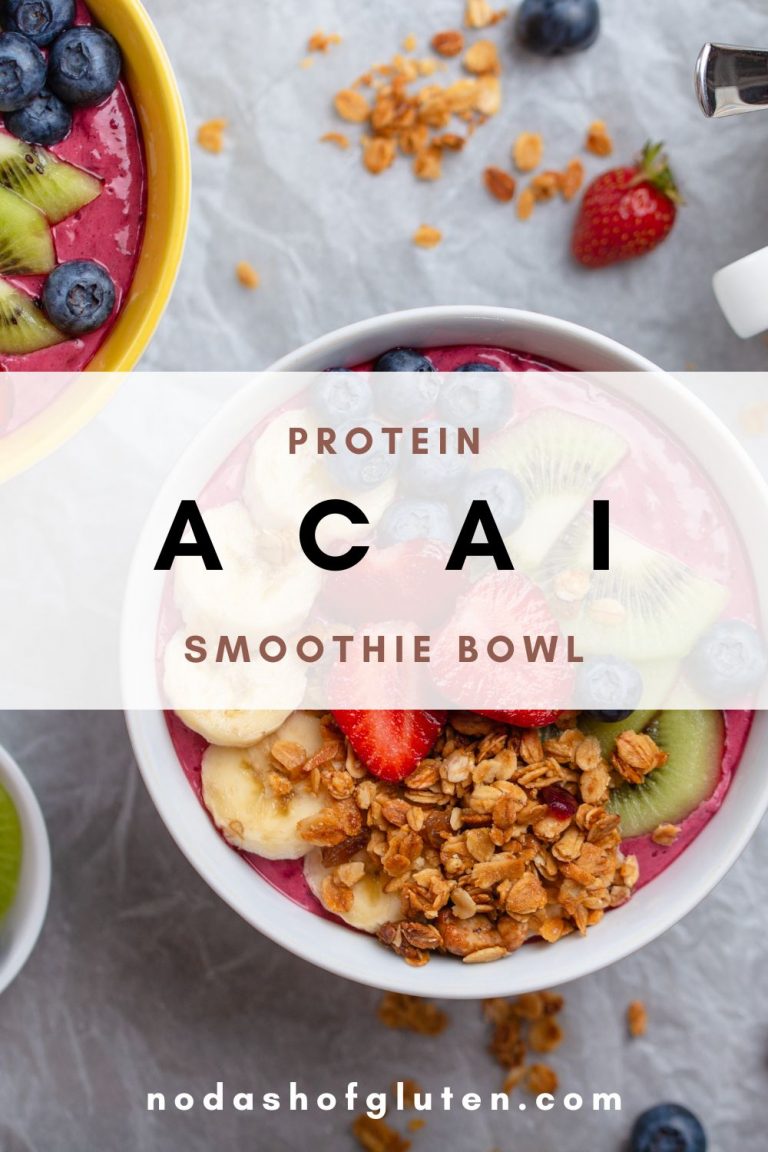 Protein Smoothie Bowl Acai Edition No Dash of Gluten