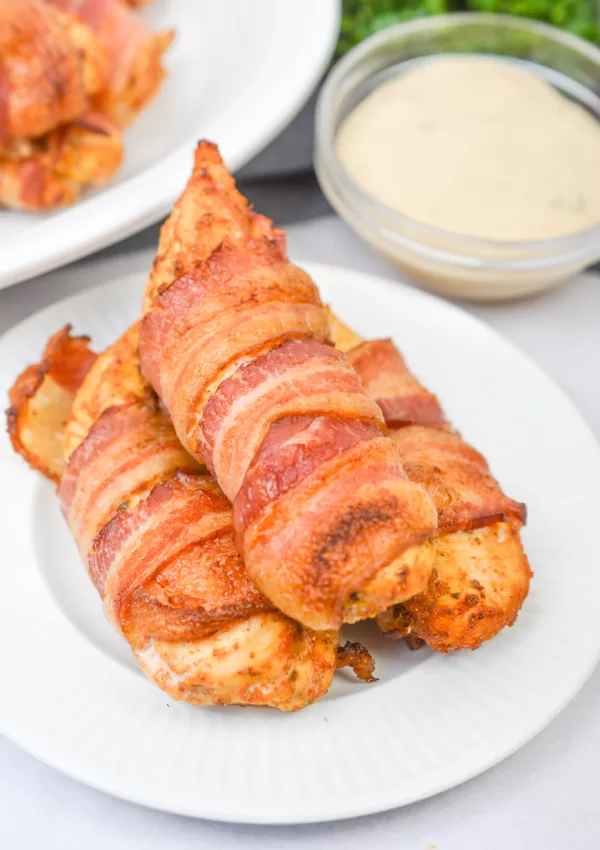 Best Baked Chicken Tenders Wrapped in Bacon