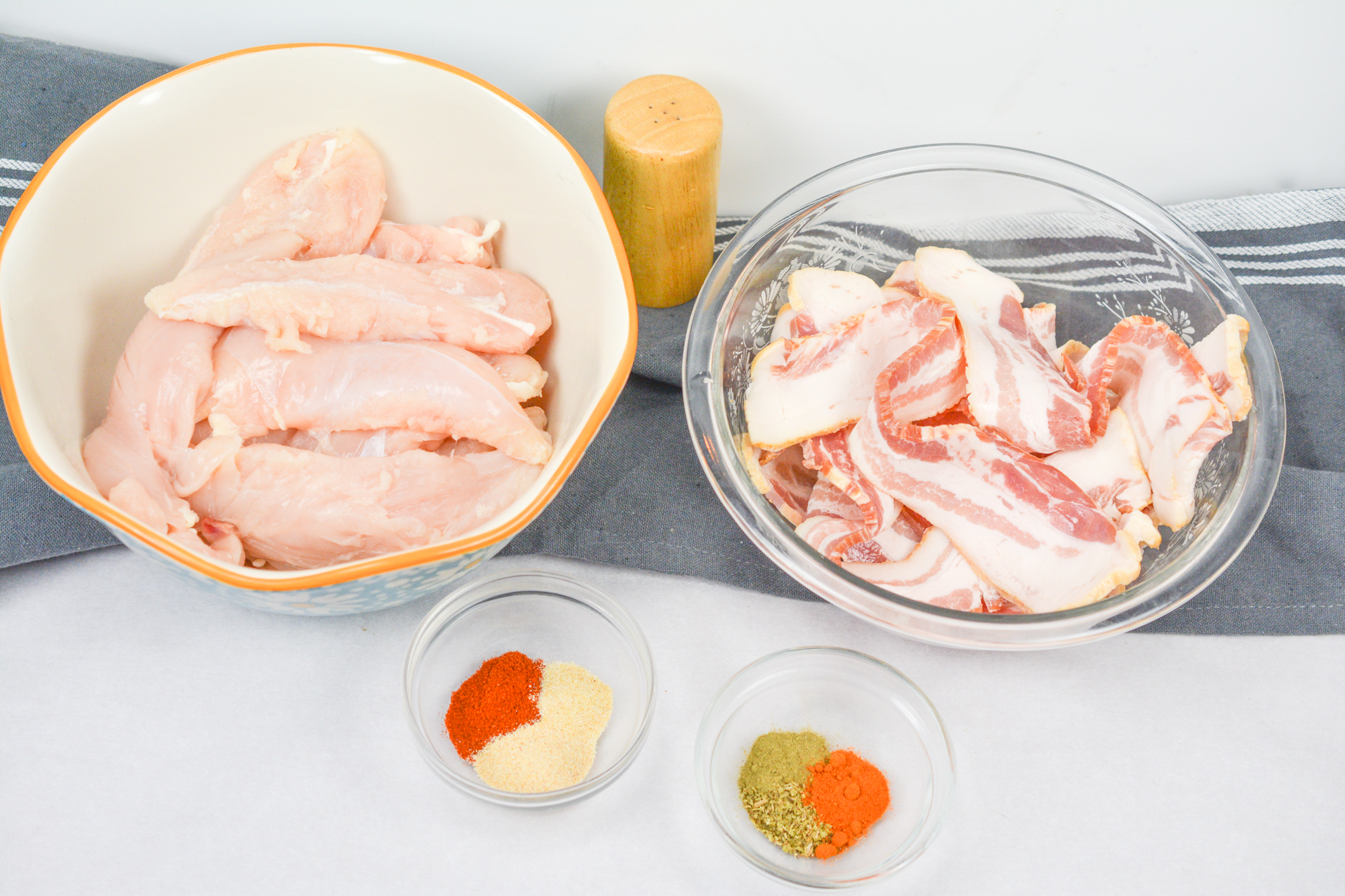 Chicken Tenders Wrapped in Bacon - Ingredients