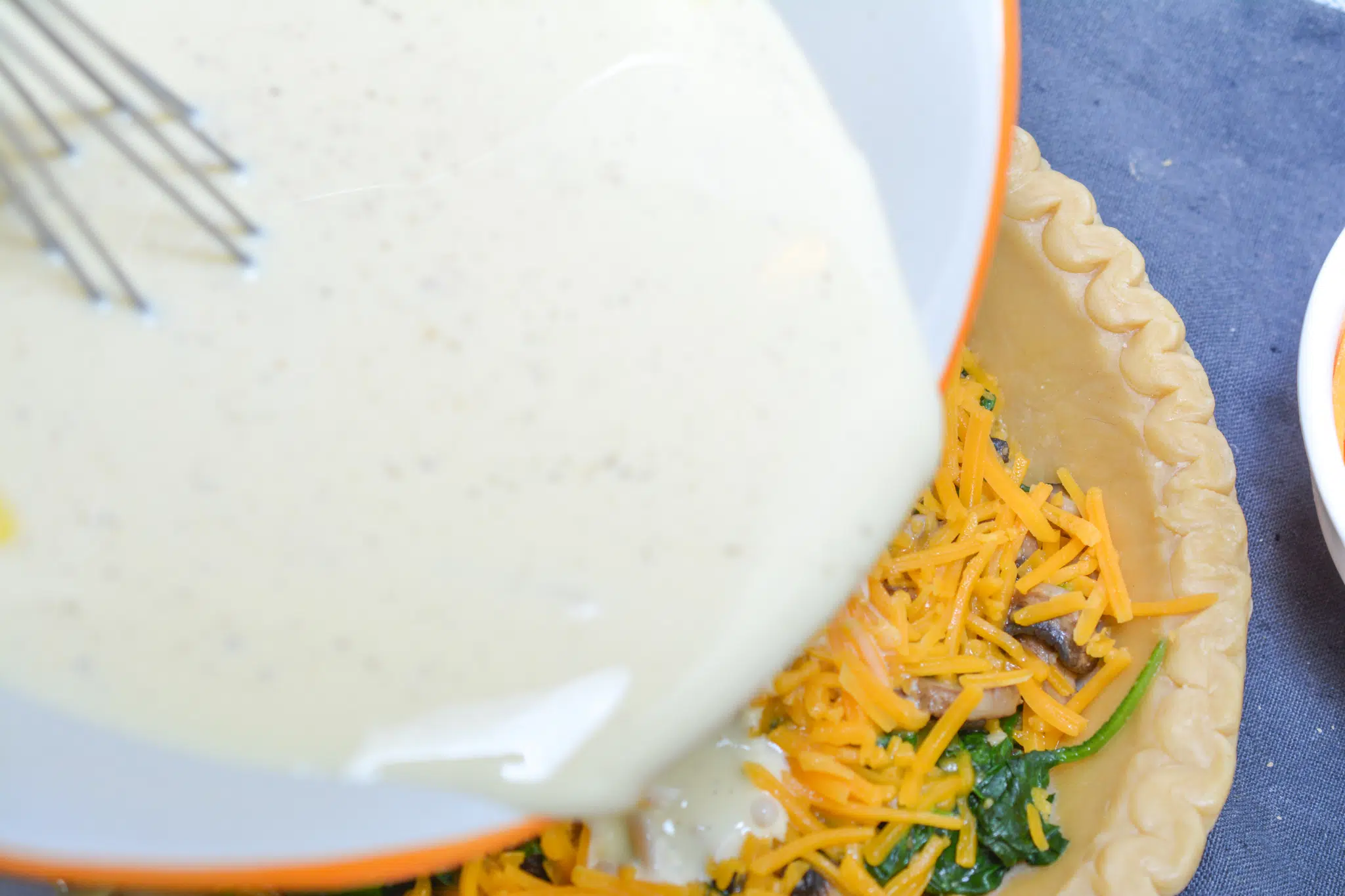 Spinach And Mushroom Quiche