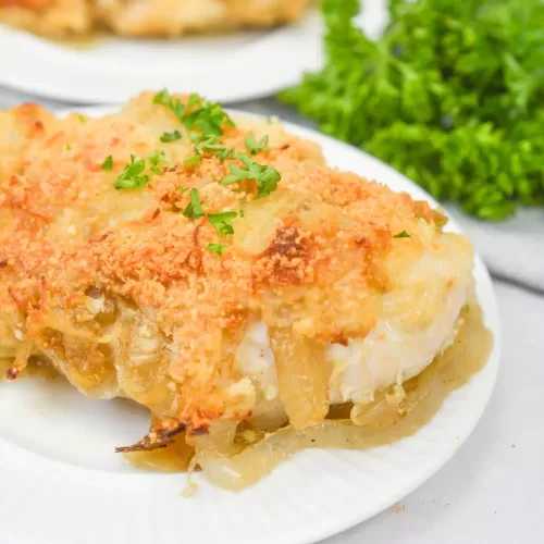 onion chicken bake