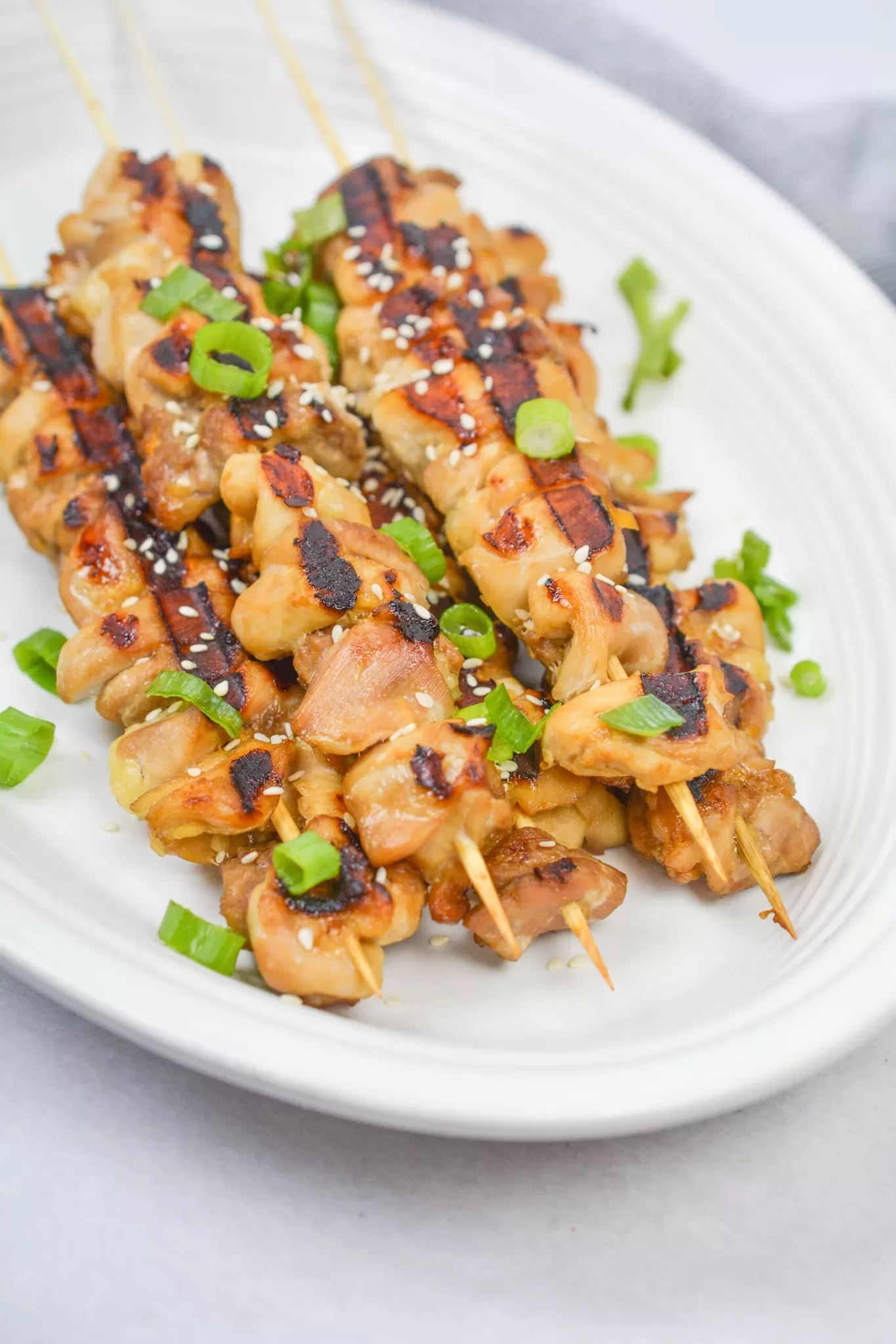 Grilled Teriyaki Chicken Skewers - The Country Cook