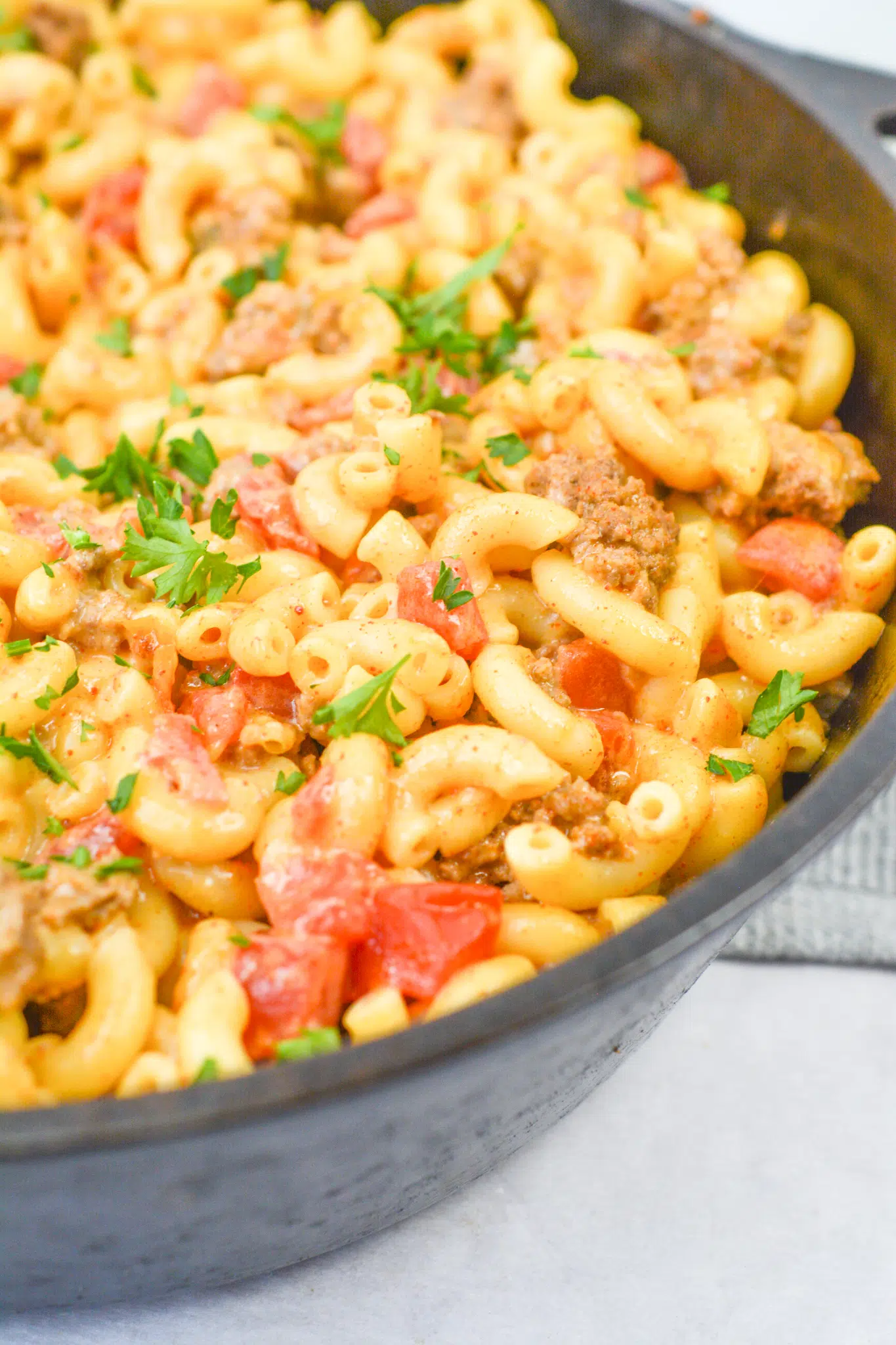 Mac and Cheese Taco Beef Casserole