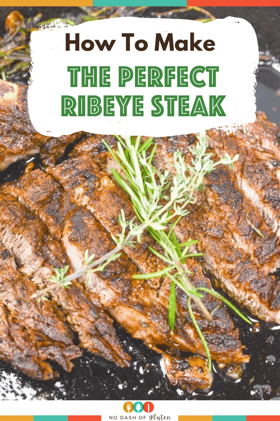 Pinterest photo for Perfect Ribeye Steak Recipe