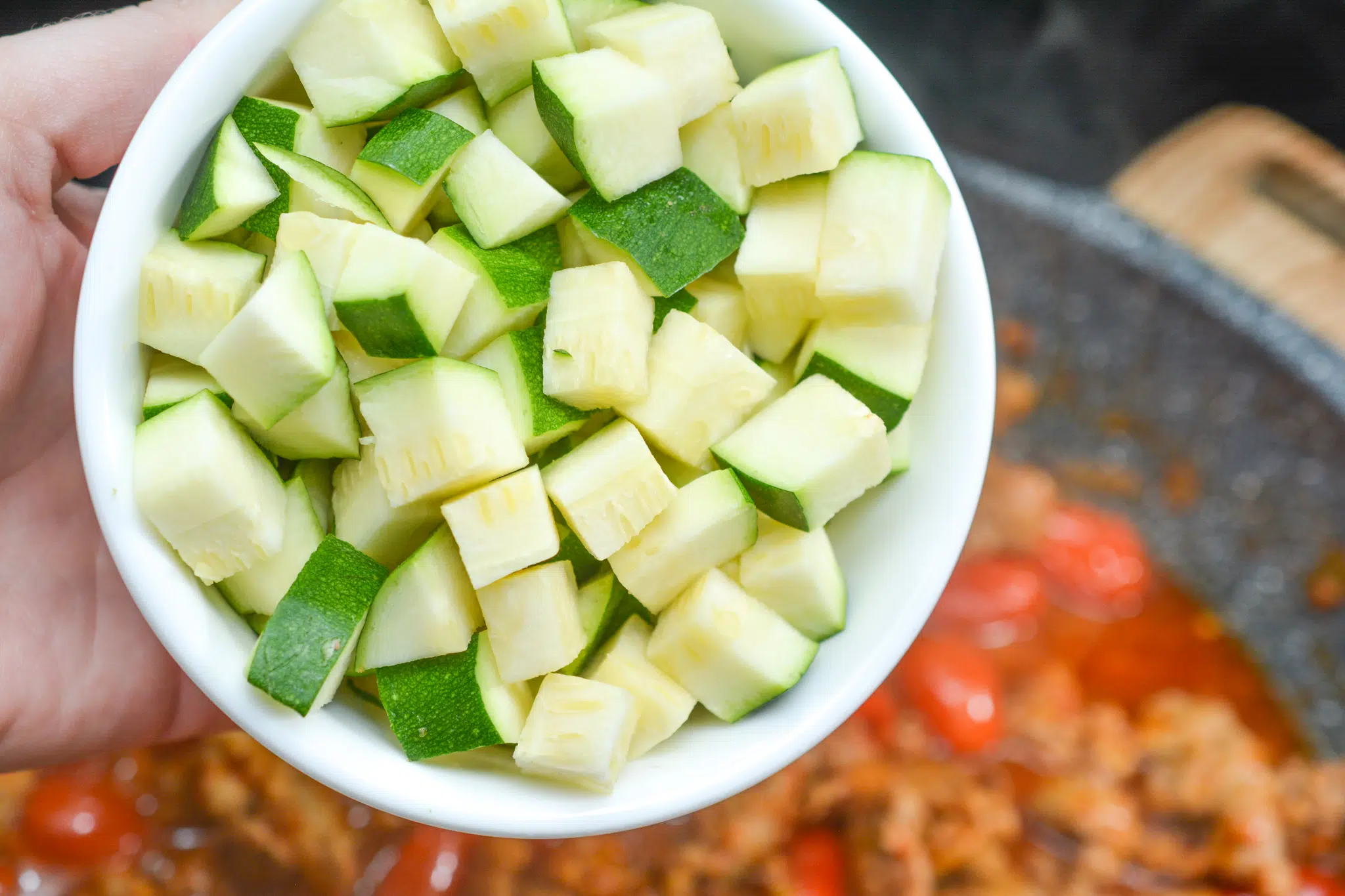 Rigatoni with Sausage, Tomatoes, and Zucchini