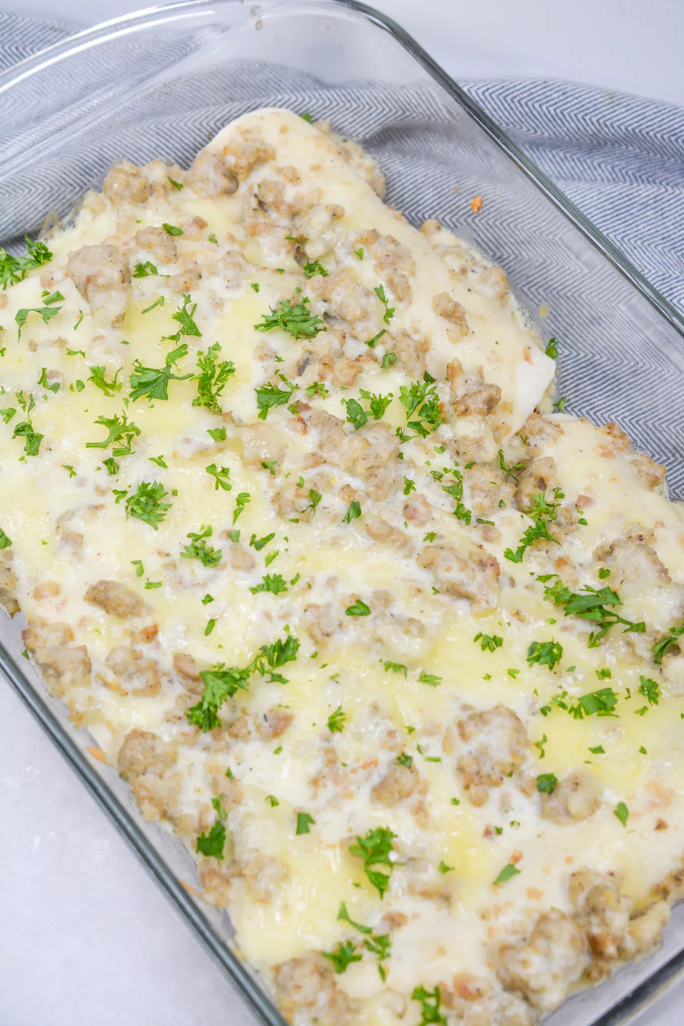 Sausage Gravy Breakfast Enchiladas