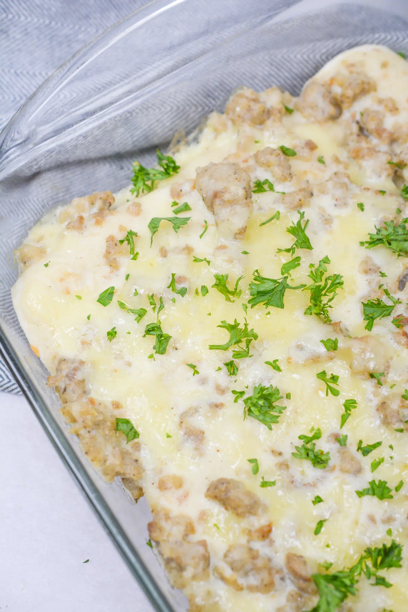 Sausage Gravy Breakfast Enchiladas
