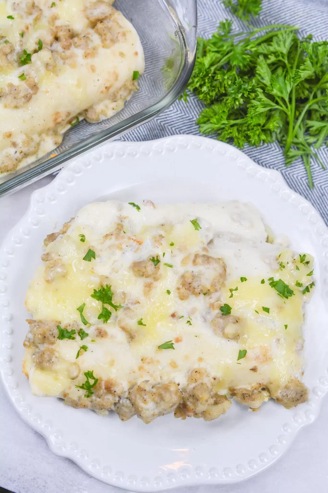 Sausage Gravy Breakfast Enchiladas