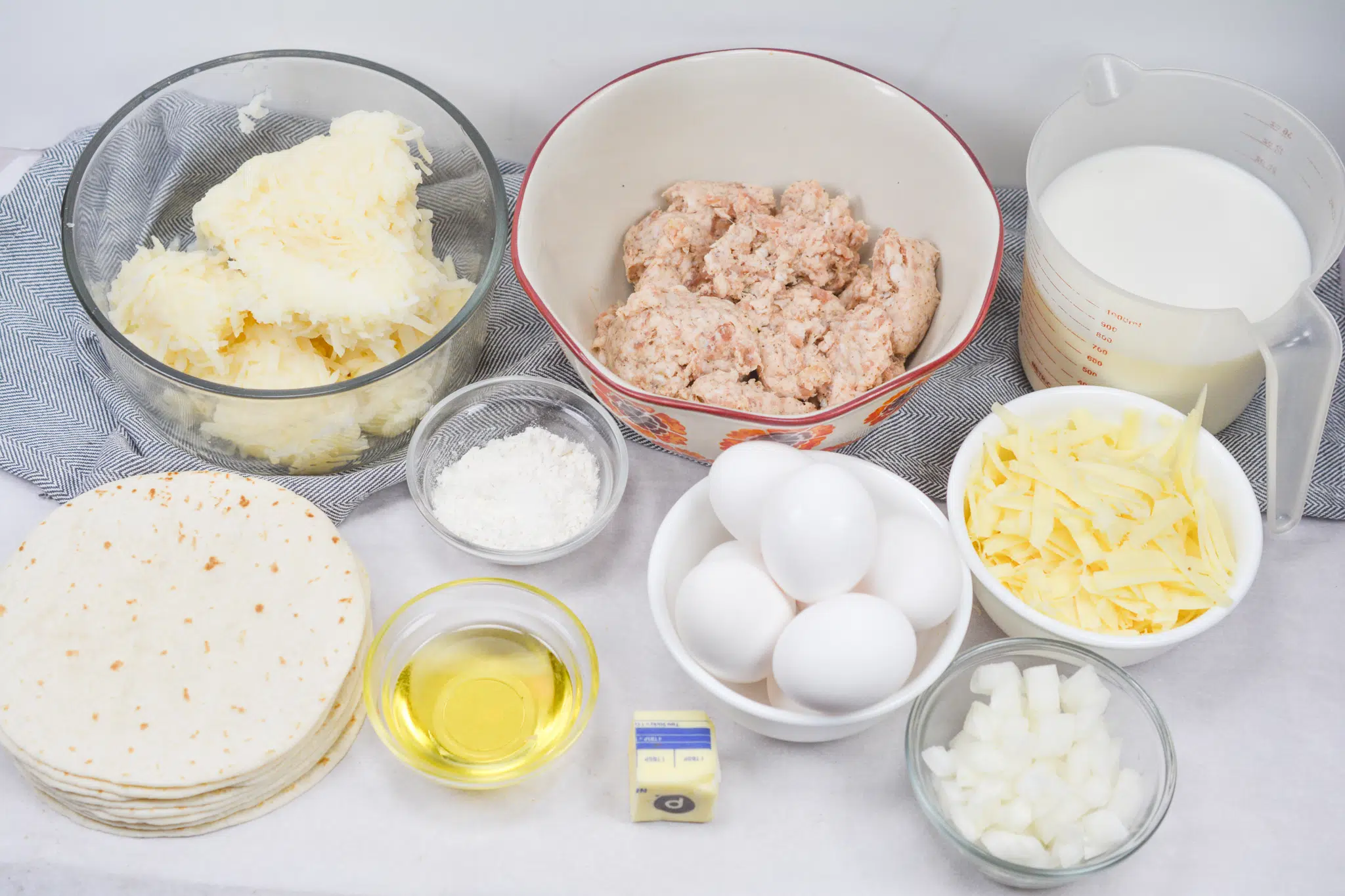 Sausage Gravy Breakfast Enchiladas