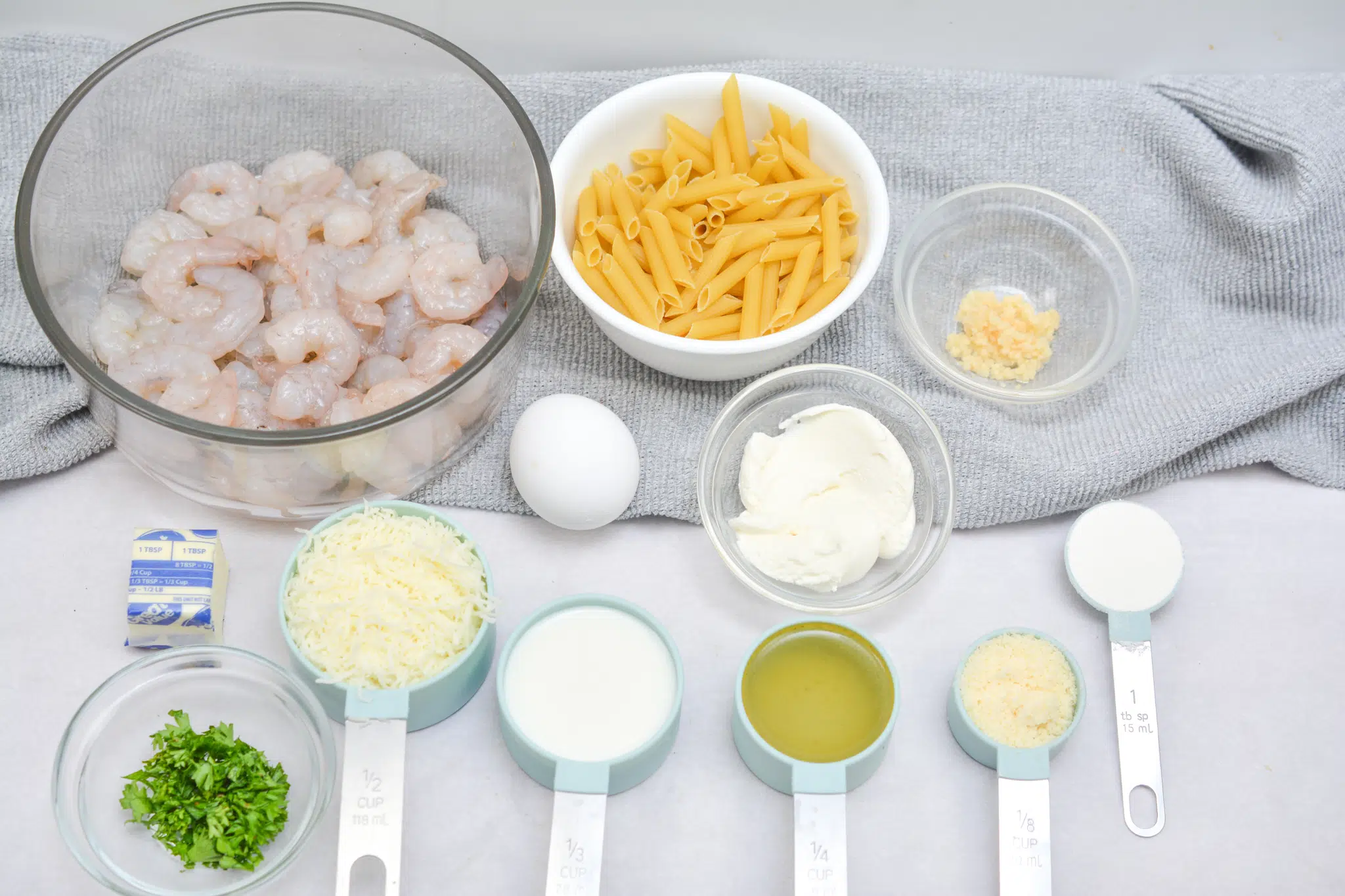 Shrimp Scampi Pasta Bake