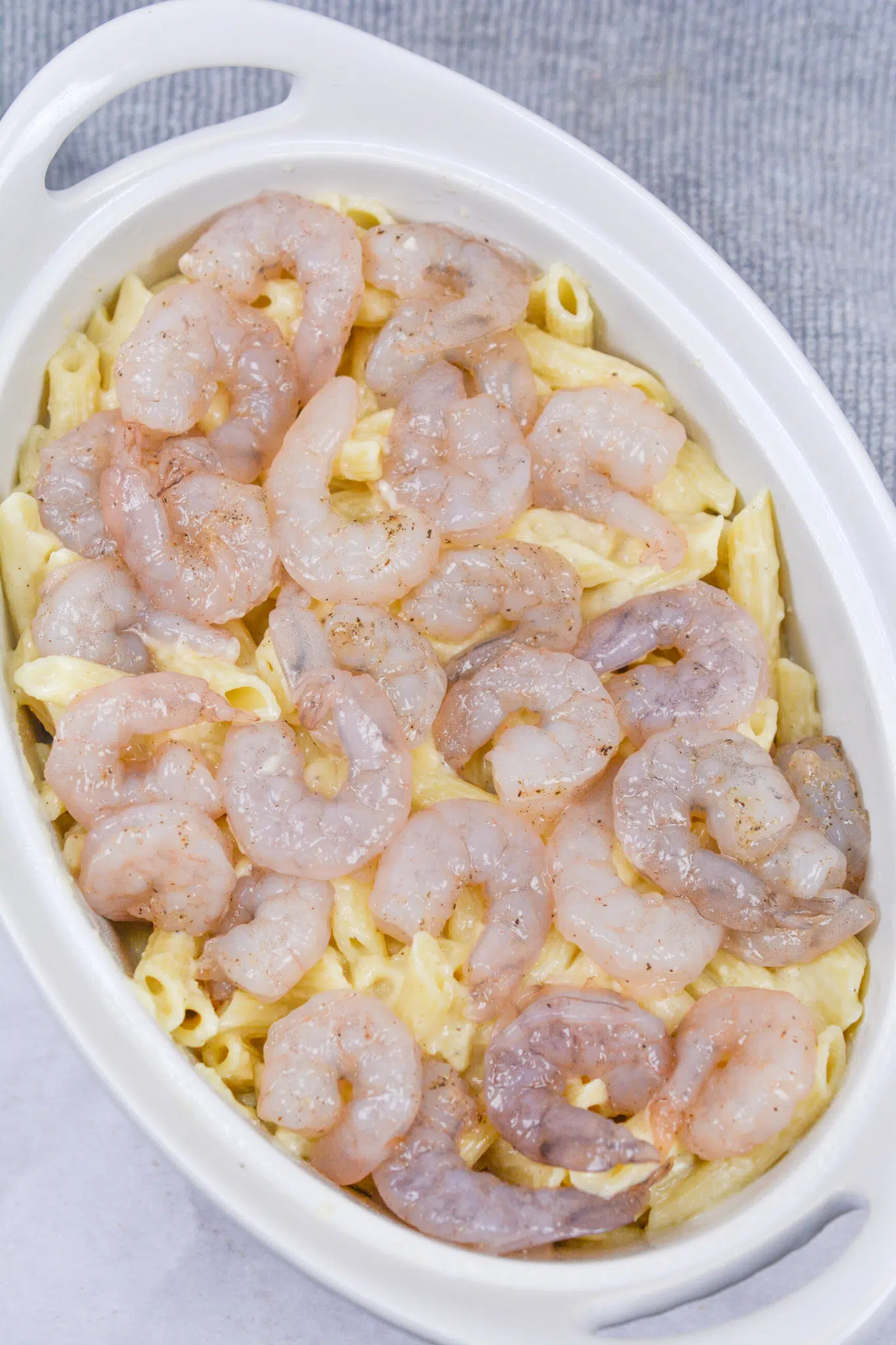 Shrimp Scampi Pasta Bake