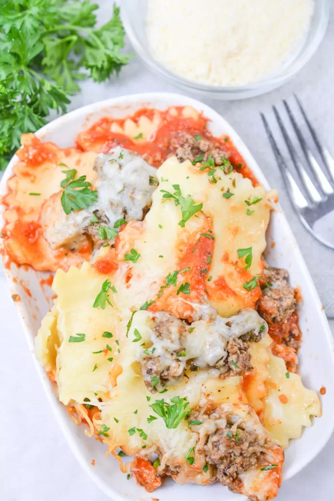 Slow Cooker Ravioli Lasagna