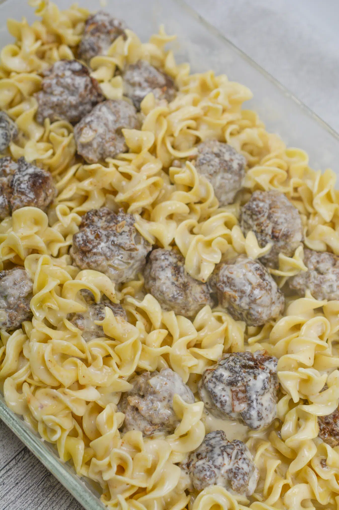 Swedish Meatball Noodle Bake Recipe