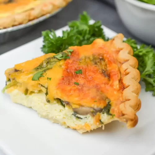 Spinach And Mushroom Quiche