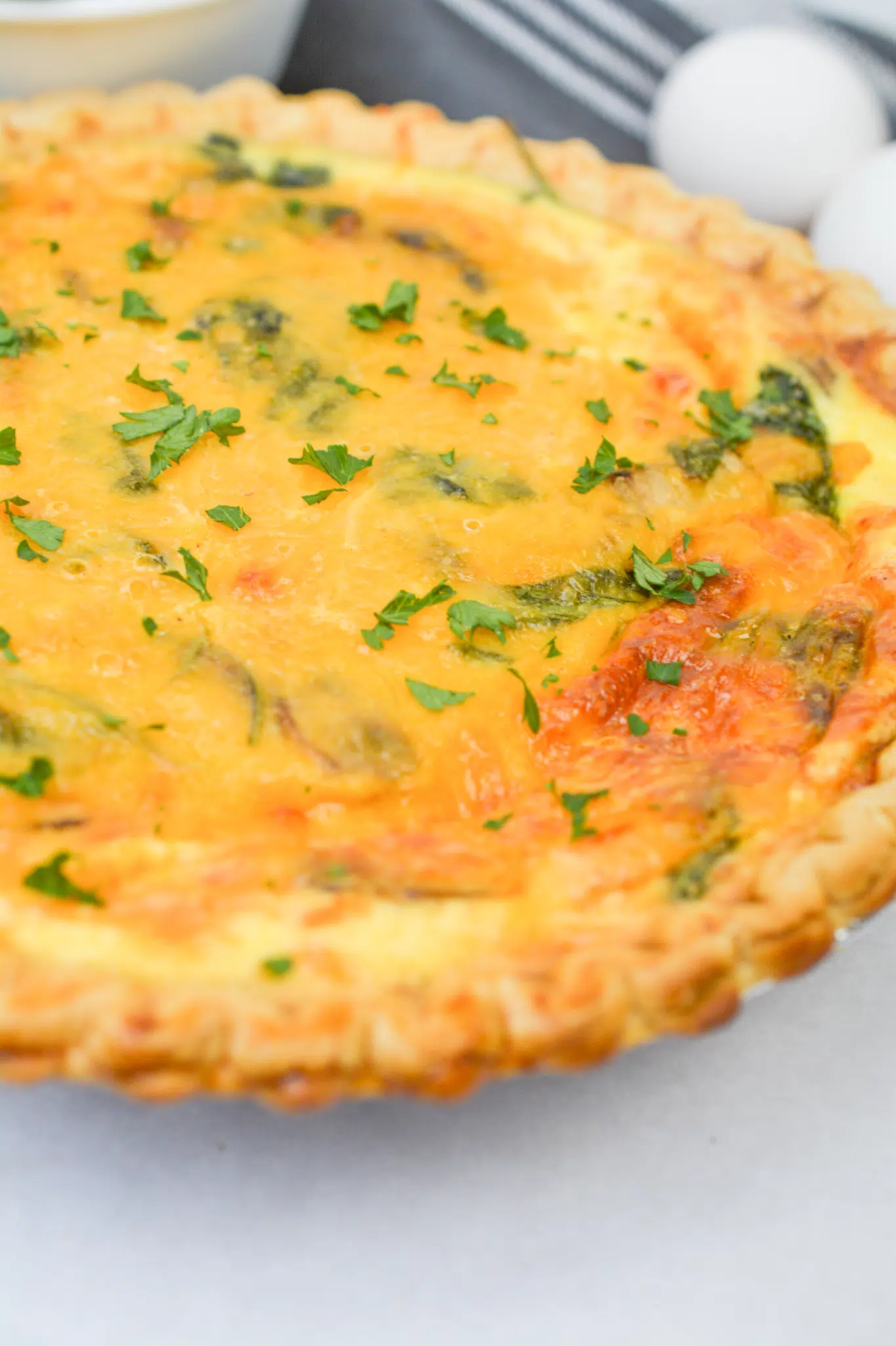 Spinach And Mushroom Quiche