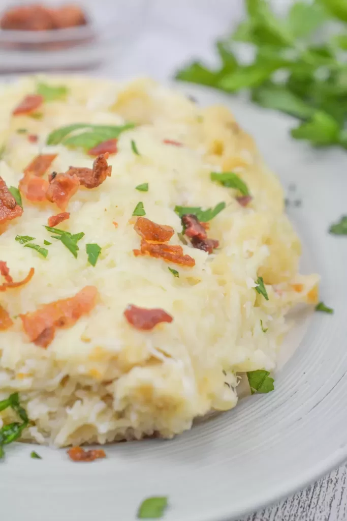 Bacon Cream Cheese Baked Spaghetti