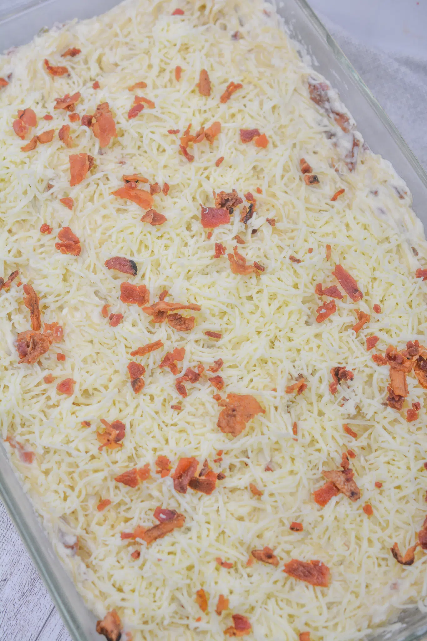Bacon Cream Cheese Baked Spaghetti