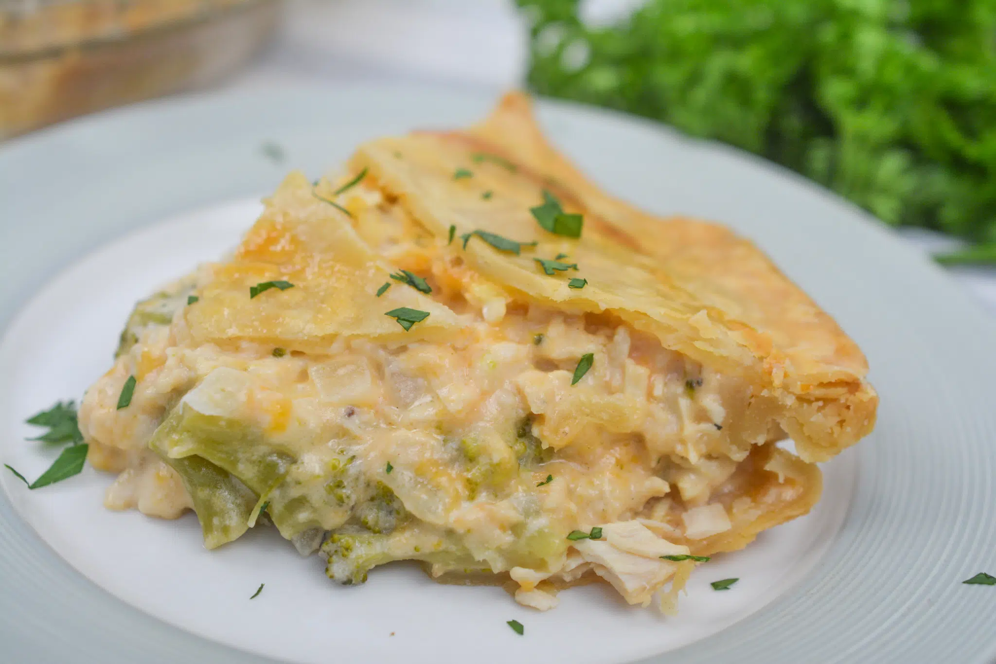 Broccoli Cheddar Chicken Pot Pie