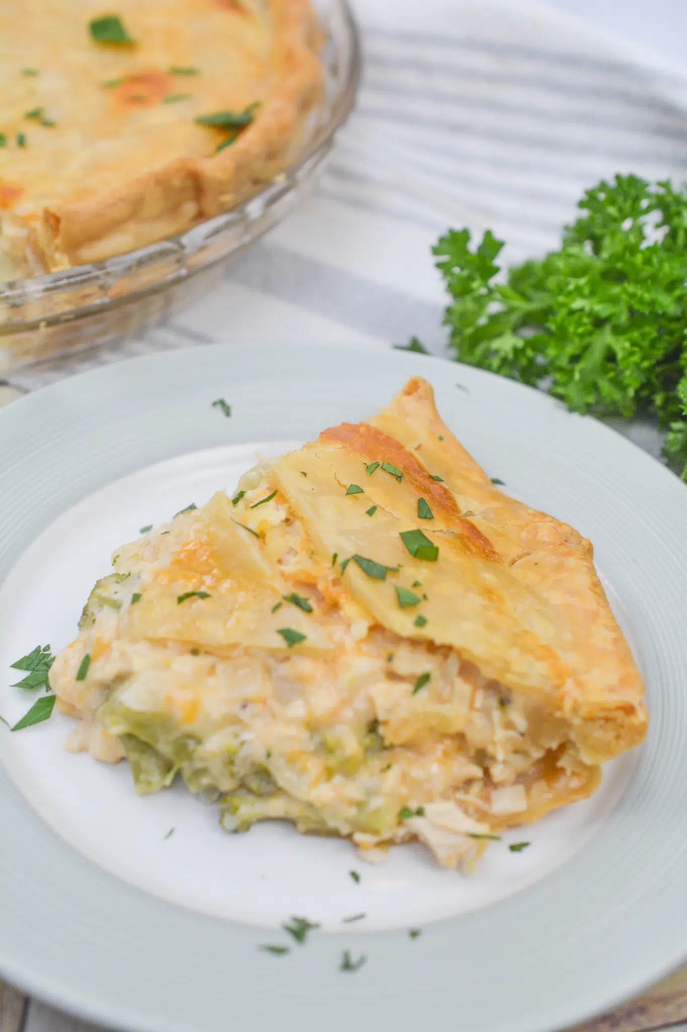 Broccoli Cheddar Chicken Pot Pie