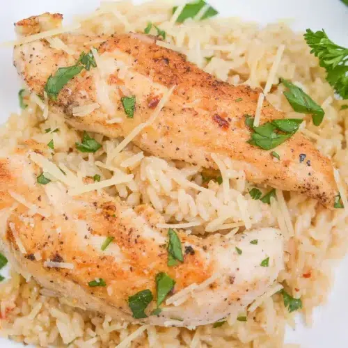 Chicken and Garlic Parmesan Rice Recipe