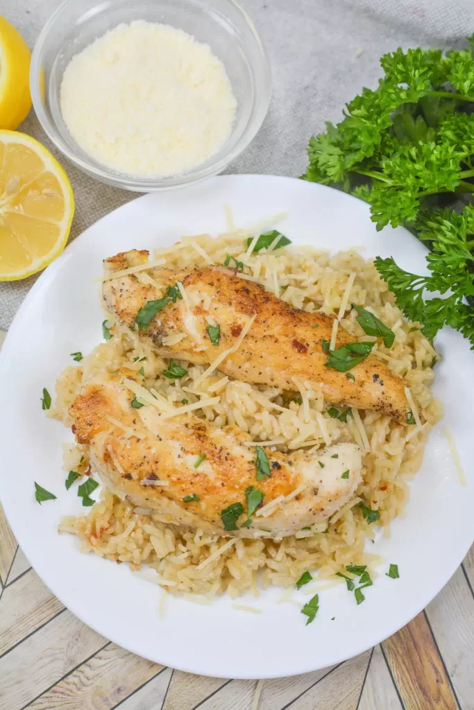 Chicken and Garlic Parmesan Rice Recipe