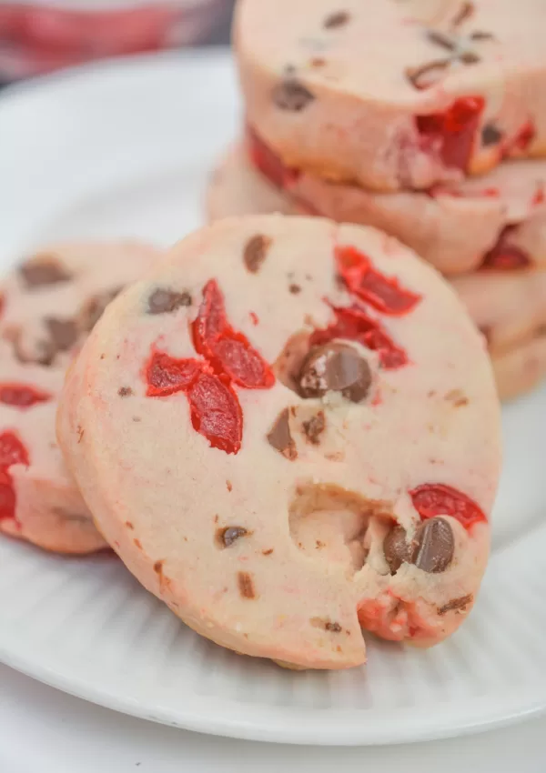 Maraschino Cherry Shortbread Cookies – A Tasty Delight