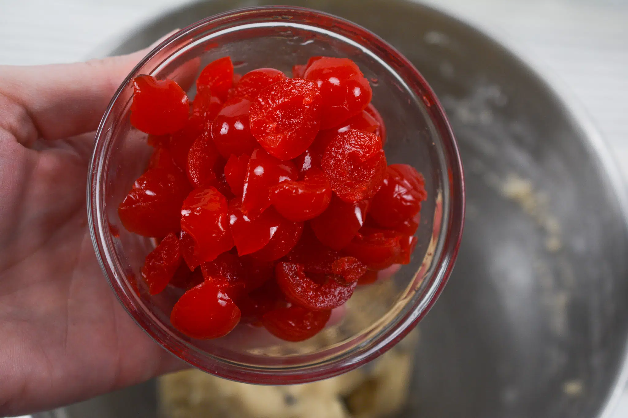 Maraschino Cherry Shortbread Cookies