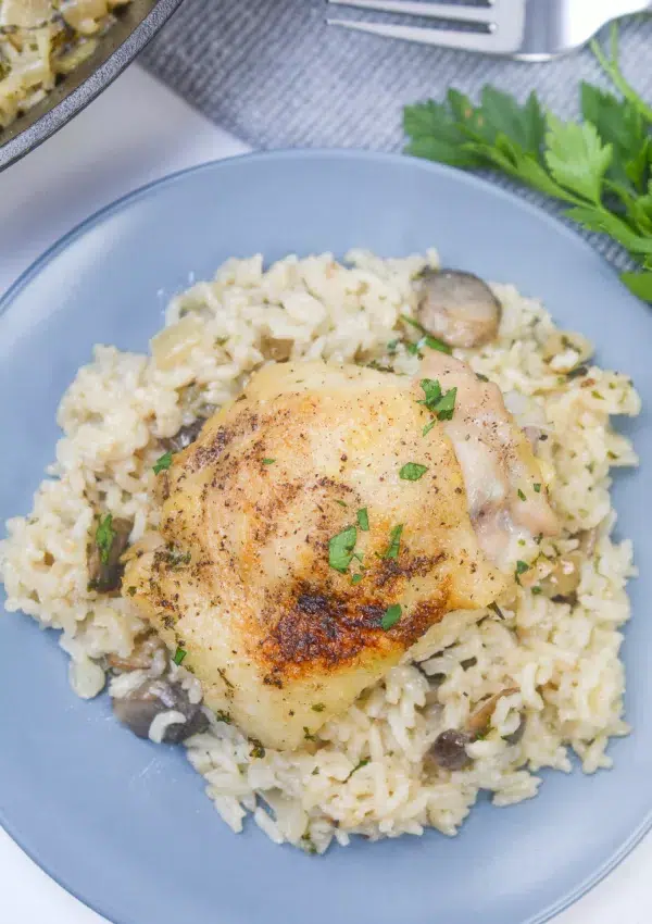 Delicious One Pot Mushroom Chicken and Rice – An Easy Dinner Recipe!