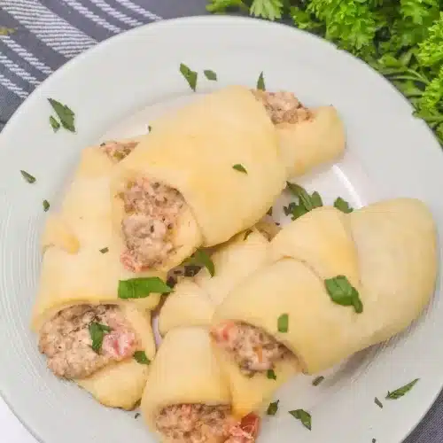 Rotel Sausage Crescents