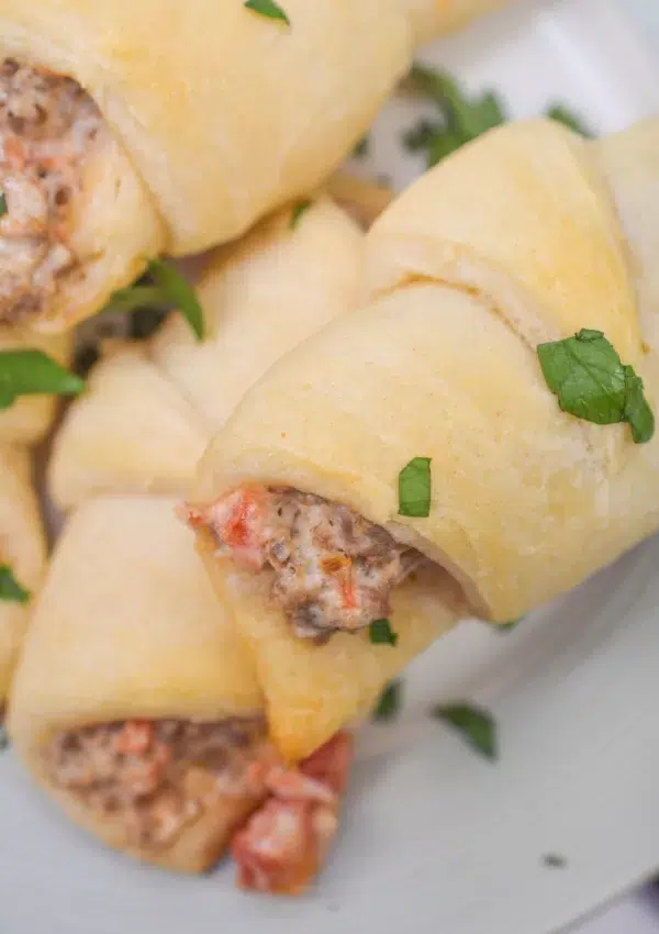 Rotel Sausage Crescents