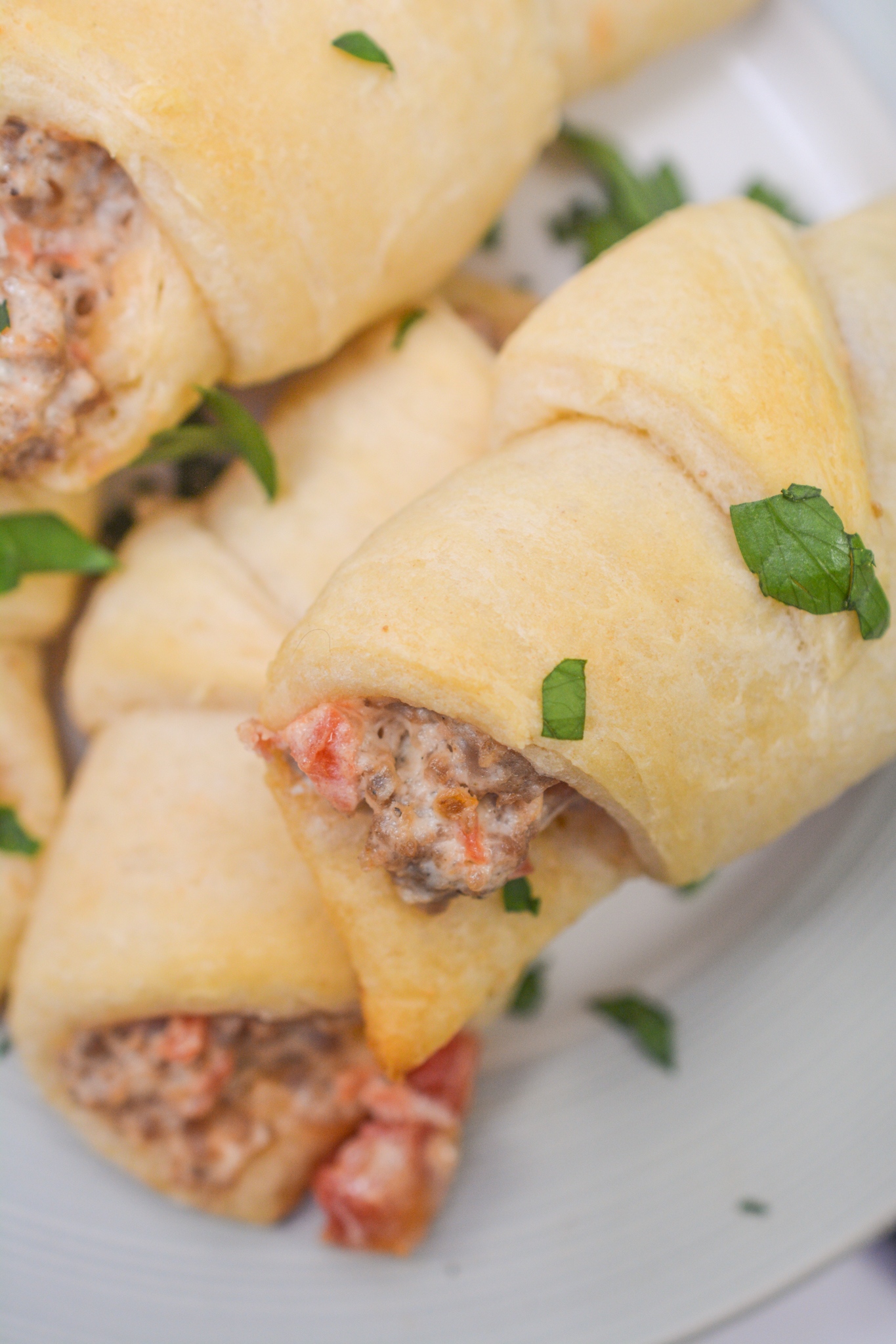 Rotel Sausage Crescents