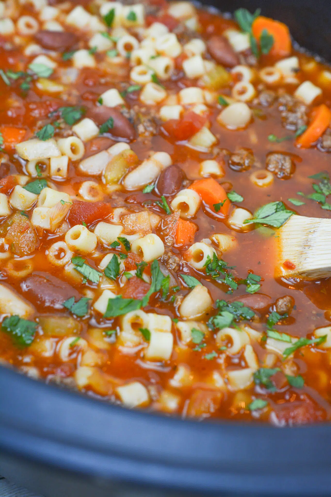 Slow Cooker Olive Garden Pasta Fagioli Recipe