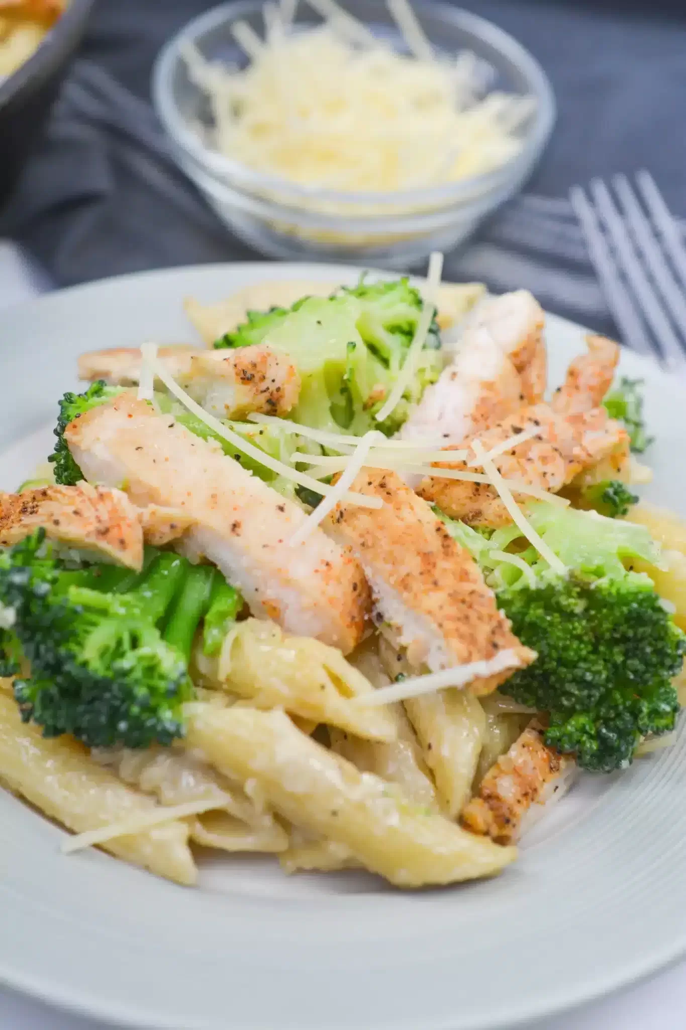 Cajun Chicken Alfredo with Broccoli