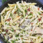 Creamy Pasta with Asparagus and Bacon