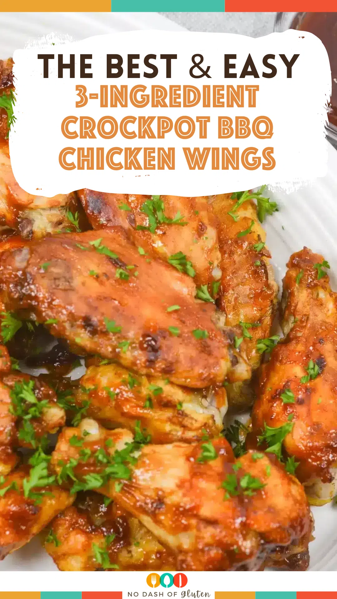 3-Ingredient Crockpot BBQ Chicken Wings