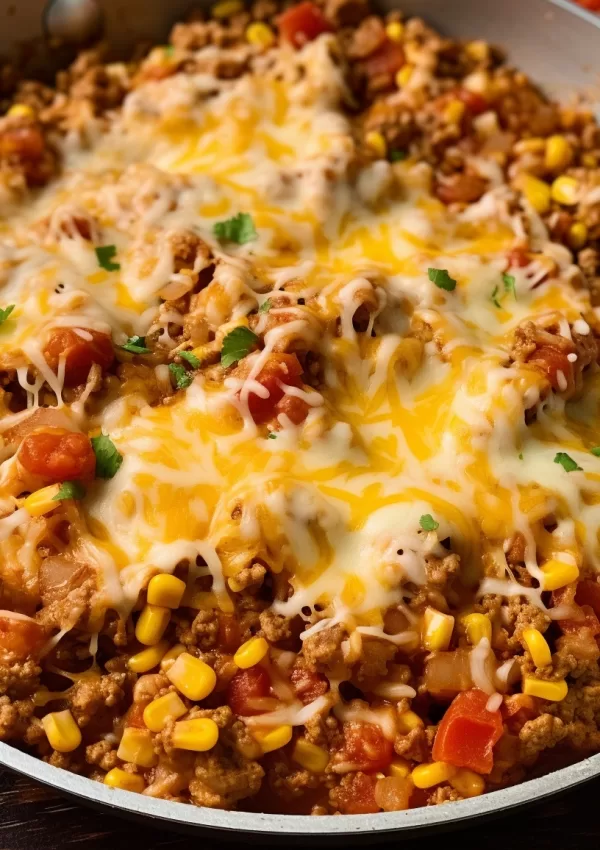 Cheesy Beef Mexican Rice Recipe
