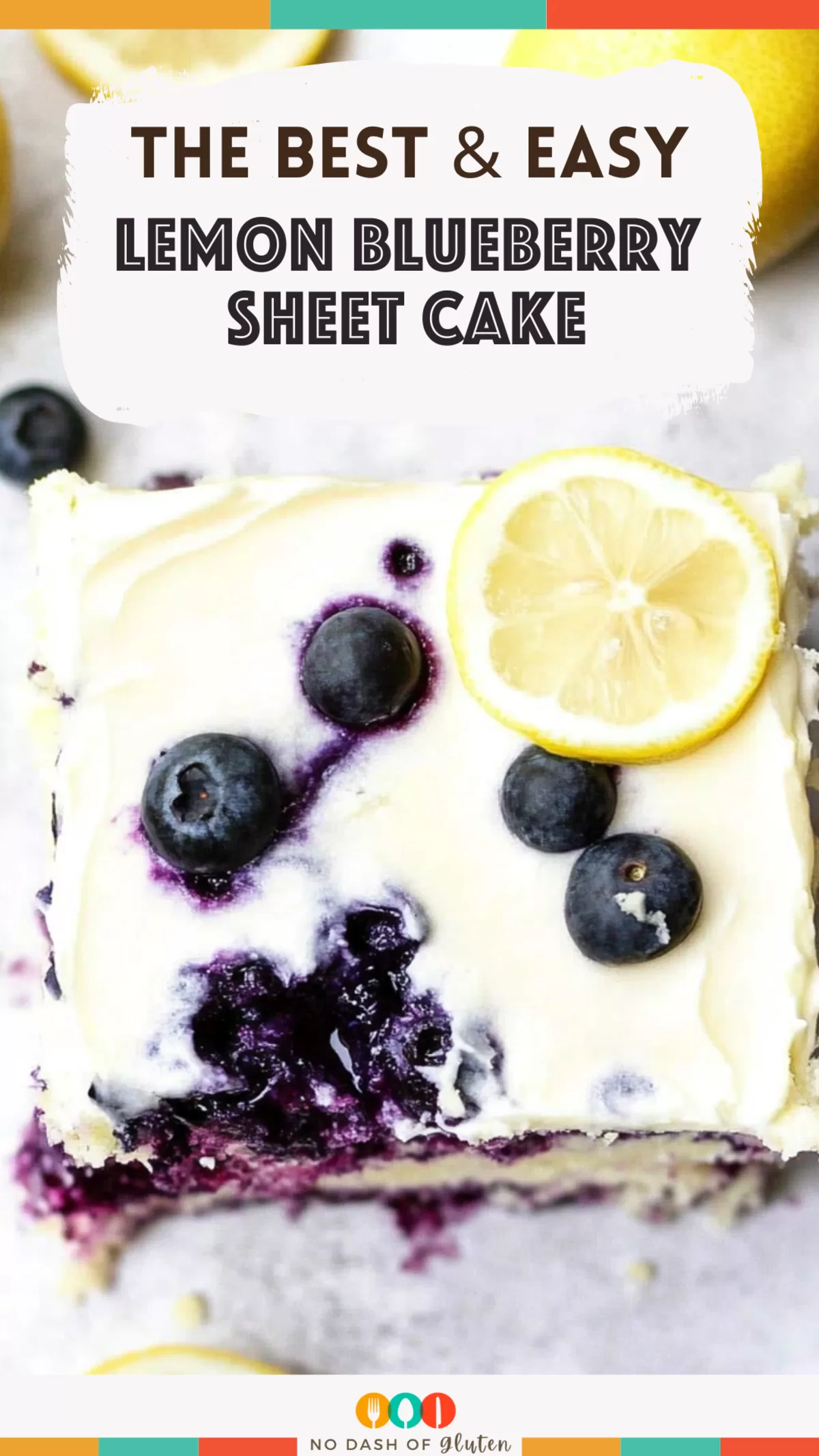 Lemon Blueberry Sheet Cake