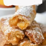 Peach Cobbler Egg Rolls