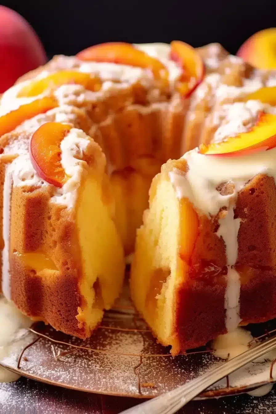 Peach Cobbler Pound Cake