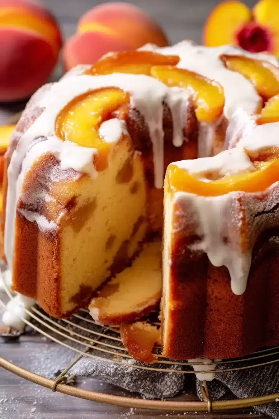 Peach Cobbler Pound Cake