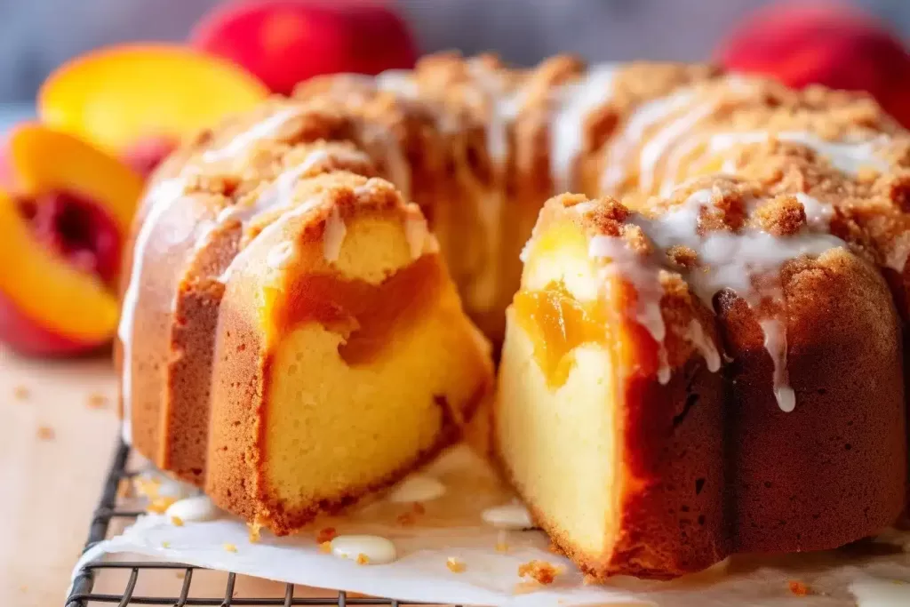 Peach Cobbler Pound Cake