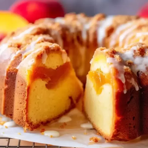 Peach Cobbler Pound Cake