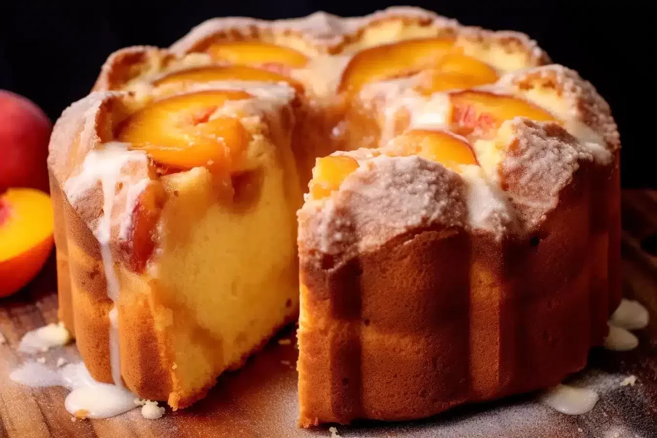 Peach Cobbler Pound Cake