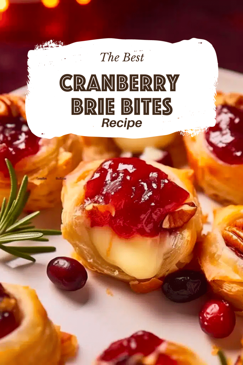 The Best Cranberry Brie Bites