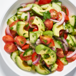 Avocado, Tomato and Cucumber Salad