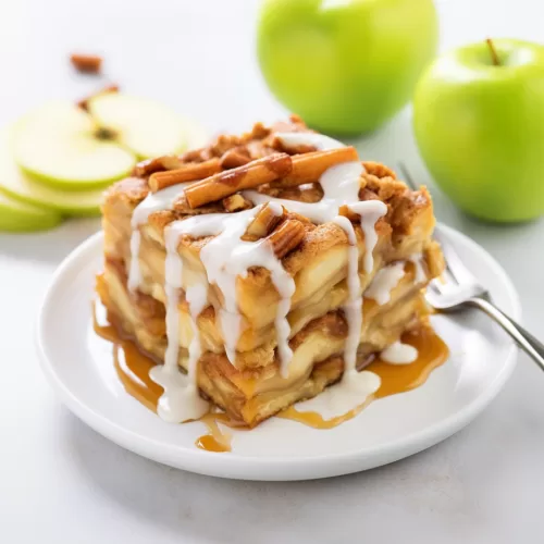 Caramel Apple Cinnamon Roll Lasagna